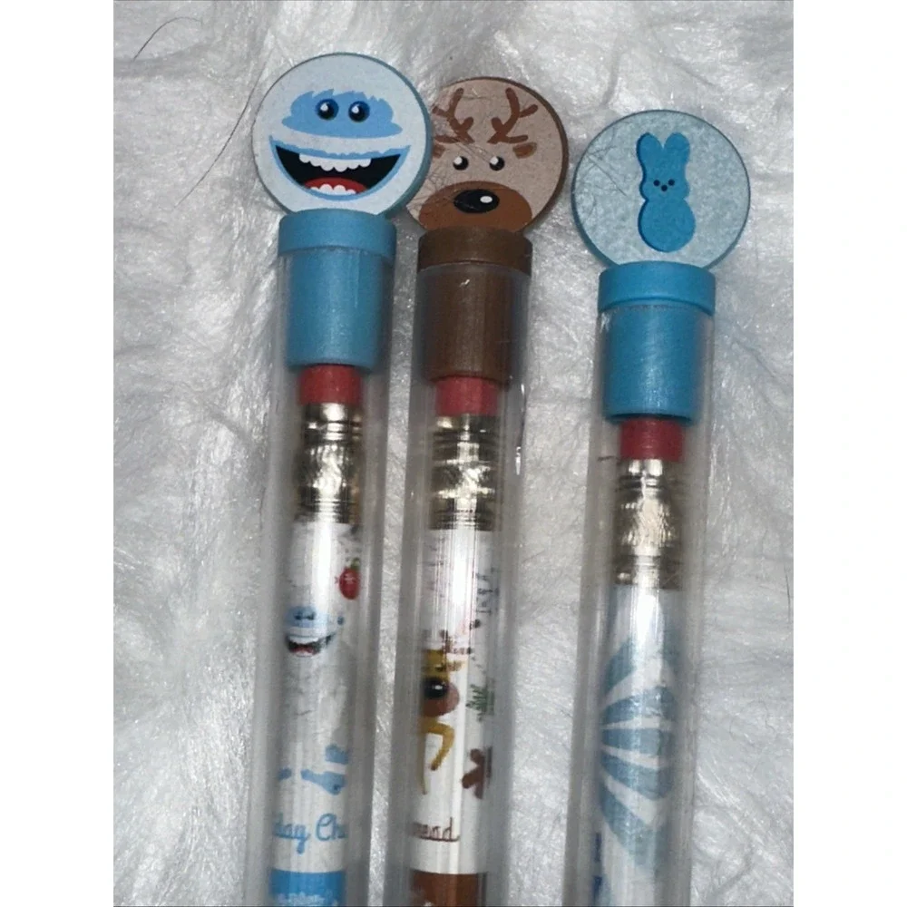 5 Smencils Scented Pencils Birthday Cake Cotton Candy Gingerbread Holiday Cheer